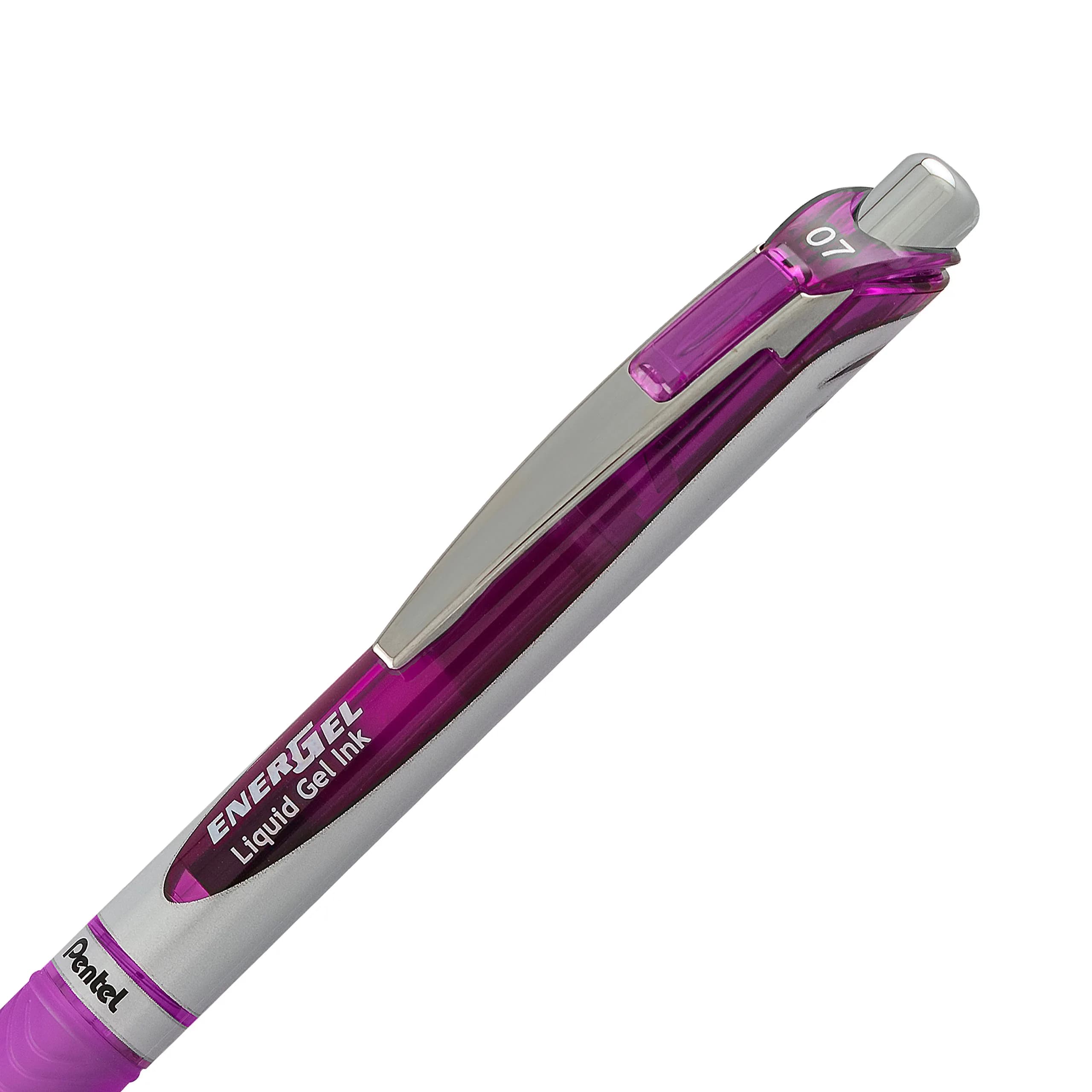 Pentel EnerGel Deluxe RTX Retractable Gel Pens, 0.7mm Medium Tip, Violet Ink, 6 Pack (2 Pens x 3 Packs) | Smooth Writing, Fast-Drying - view 3