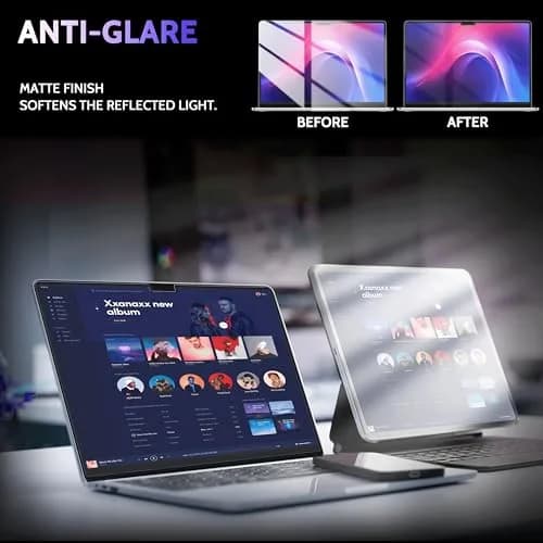 Peslv Magnetic Anti Blue Light Screen Protector for MacBook Pro 16 Inch (2021-2026, M1-M5 Chips) | Blue Light Filter, Eye Protection, Matte Finish thumbnail 5