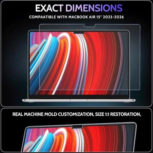 Peslv Magnetic Anti Blue Light Screen Protector for MacBook Air 15 Inch | 15-inch (2023-2026, M2-M5) thumbnail 6