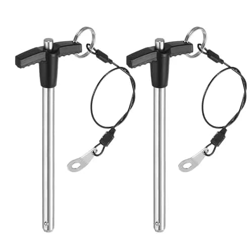 uxcell T Handle Lock Pins 8mm x 90mm Stainless Steel | Quick-Release Fastener for Industrial & Scientific Use thumbnail 1