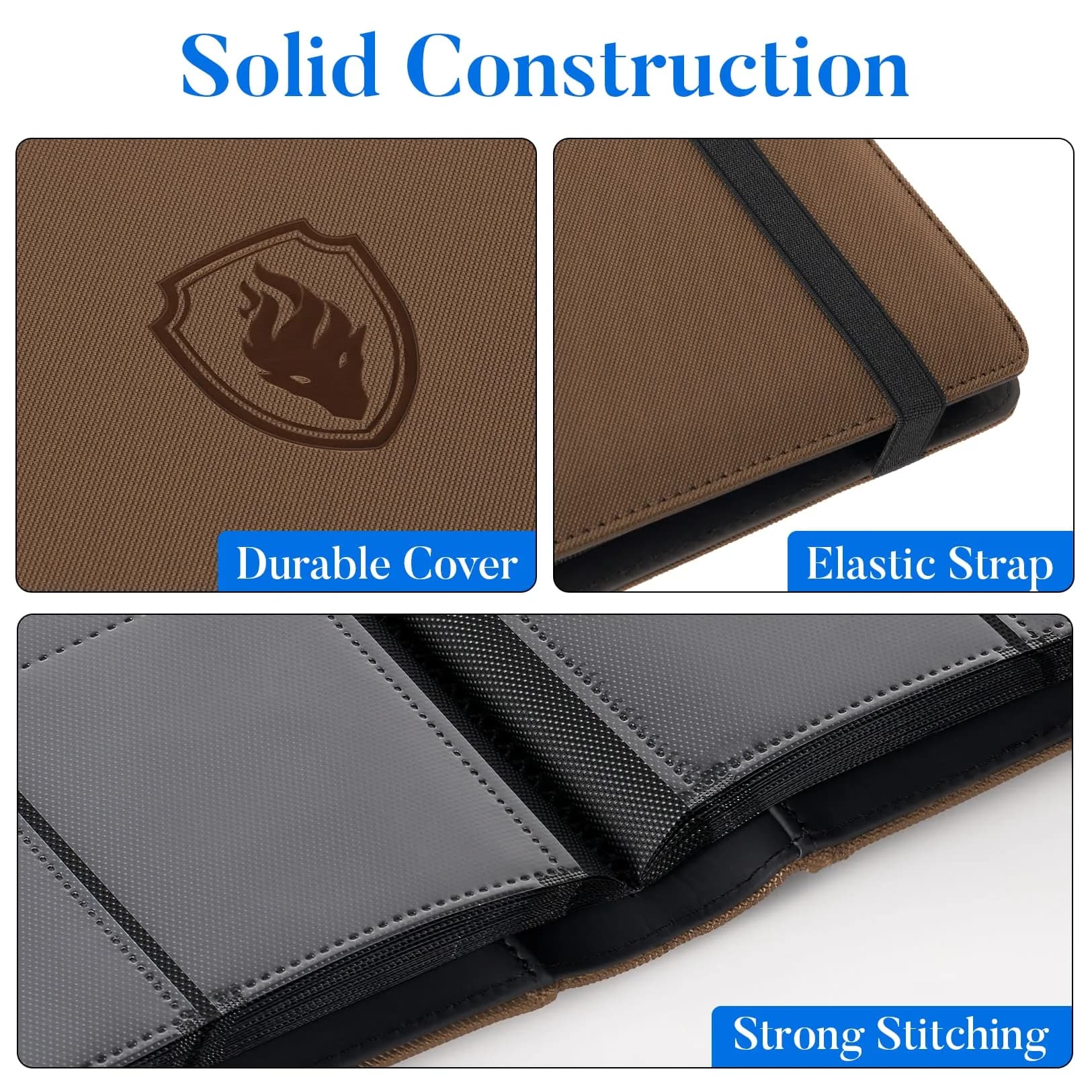 Fabmaker 9 Pocket Card Binder for 540 Cards | Archival Safe & Water-Resistant Trading Card Album - view 2