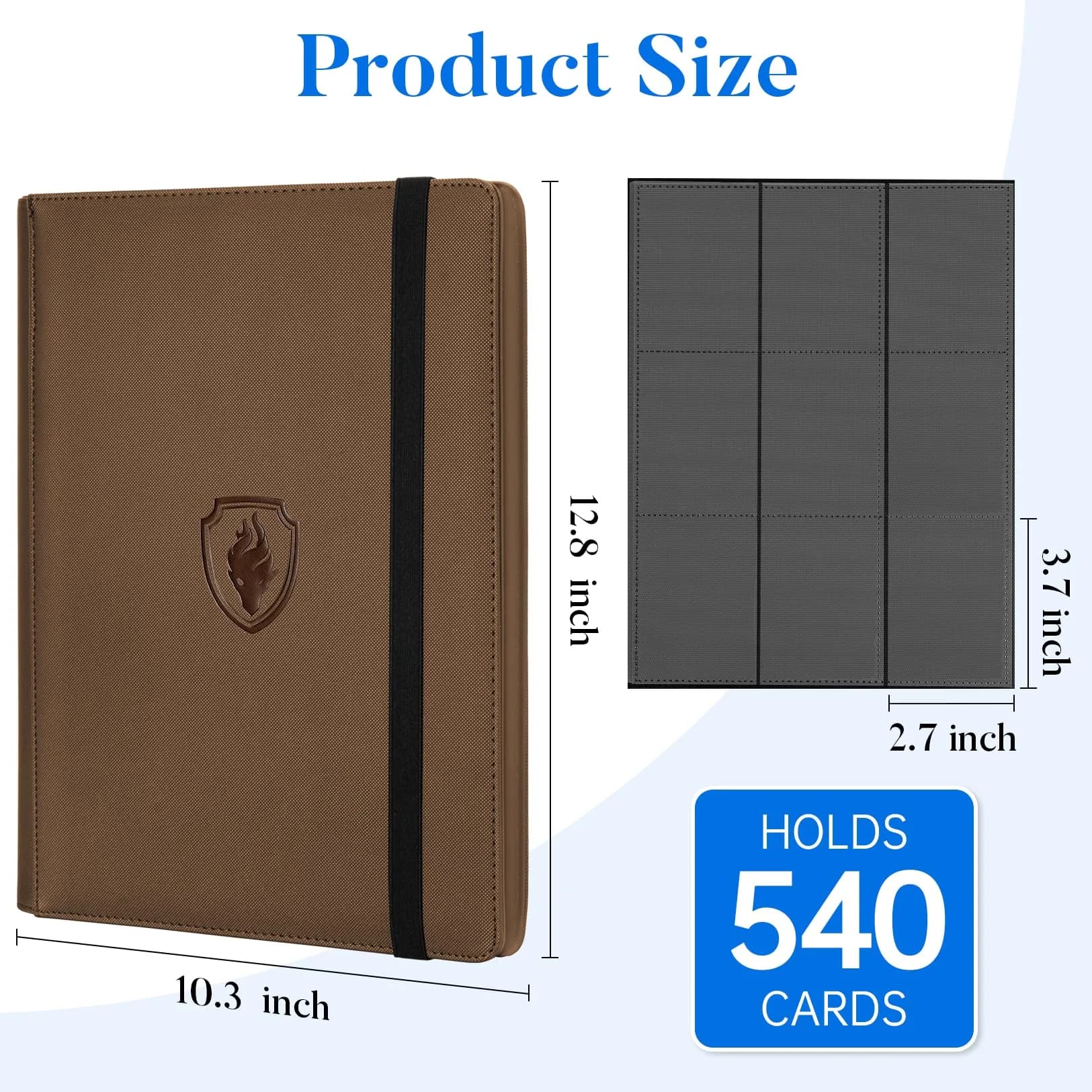 Fabmaker 9 Pocket Card Binder for 540 Cards | Archival Safe & Water-Resistant Trading Card Album - view 6