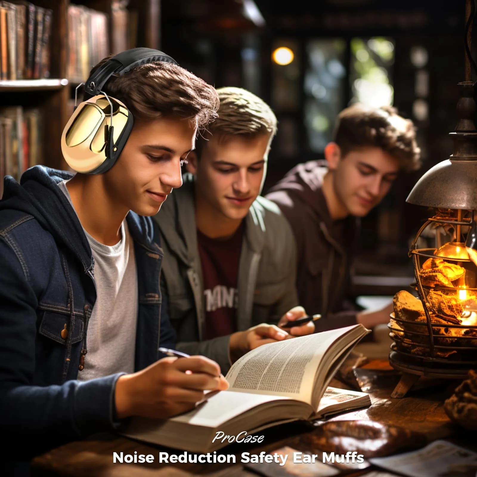 ProCase NRR 28dB Passive Hearing Protection Earmuffs | ANSI S3.19 Certified Noise Reduction Headphones - view 5