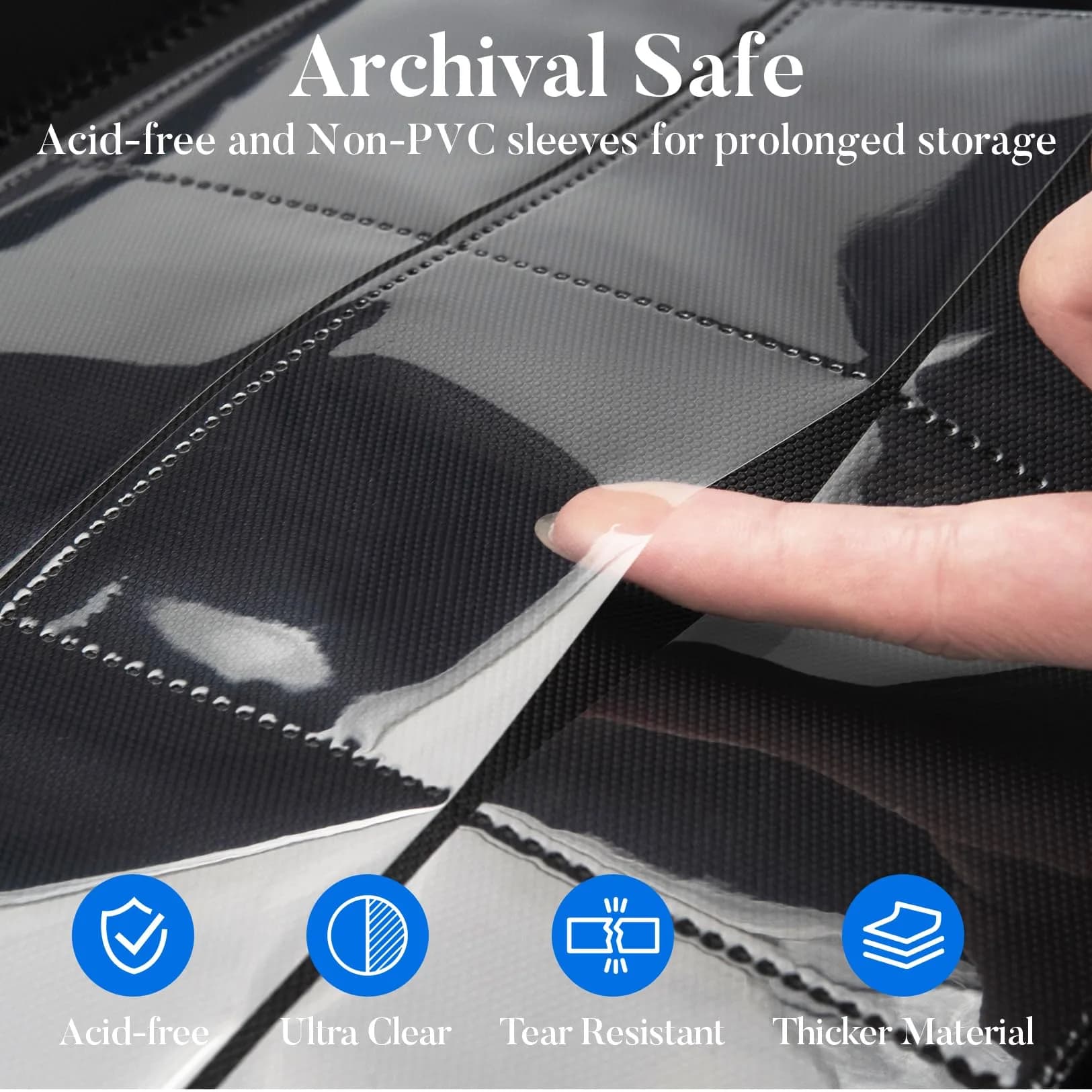 Fabmaker 9 Pocket Card Binder for 540 Cards, Turquoise | Non-Toxic & BPA-Free Display Album - view 5