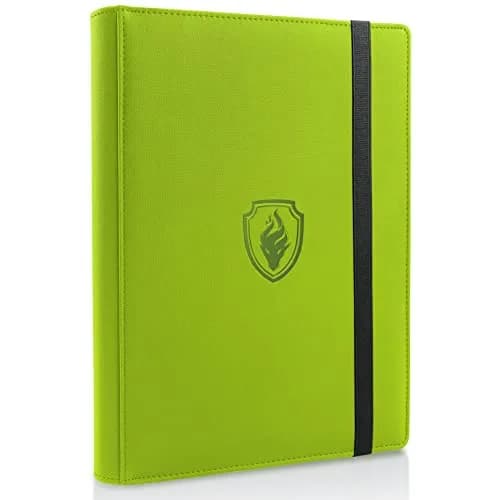 Fabmaker 9 Pocket Card Binder for 540 Cards, Green | Collectible Trading Card Albums, Cases & Sleeves - main product image
