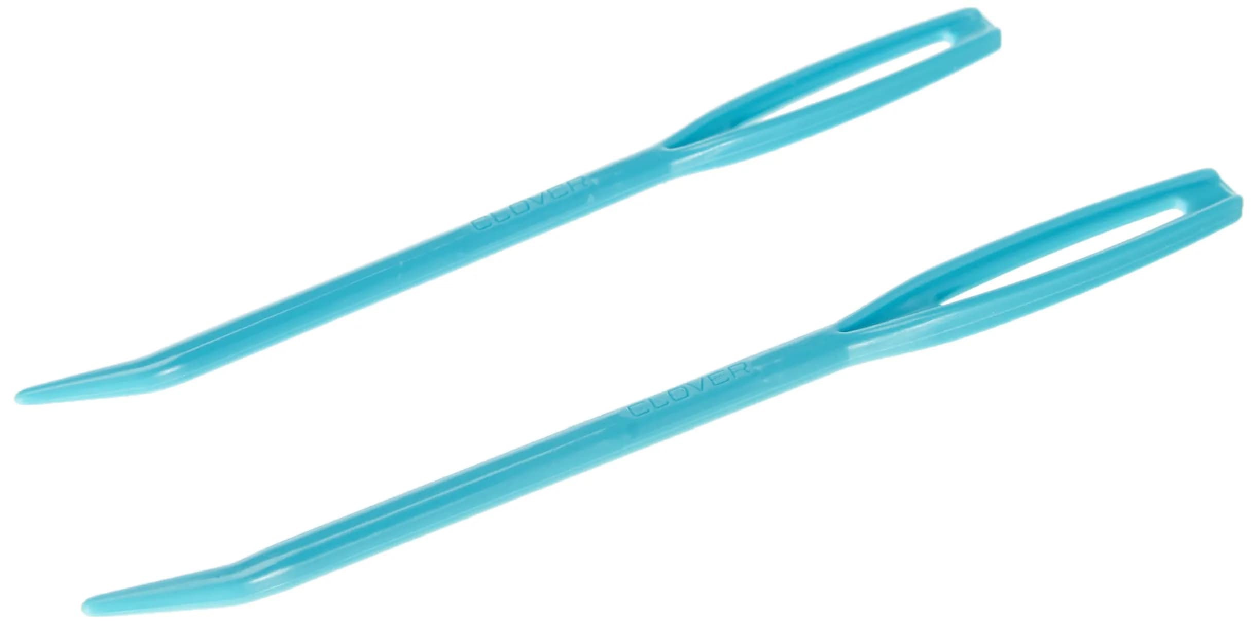 Clover Super Jumbo Tapestry Needle Set, 18-22, Blue (Pack of 6) | Curved Tip for Bulky Yarn - view 2