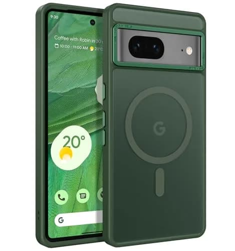 BENTOBEN Translucent Matte Case for Google Pixel 7 6.4" | MagSafe Compatible Slim Shockproof thumbnail 1