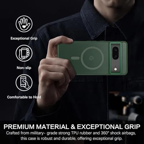 BENTOBEN Translucent Matte Case for Google Pixel 7 6.4" | MagSafe Compatible Slim Shockproof thumbnail 6