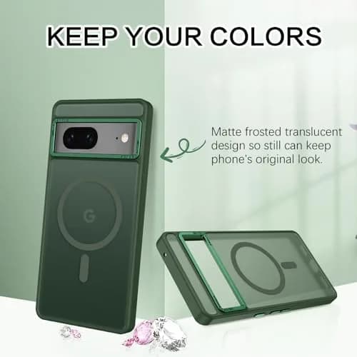 BENTOBEN Translucent Matte Case for Google Pixel 7 6.4" | MagSafe Compatible Slim Shockproof thumbnail 3