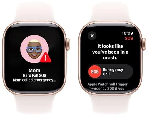 Apple Watch Series 10 GPS 42mm Rose Gold Aluminum Case with Light Blush Sport Band M/L (Renewed) thumbnail 5