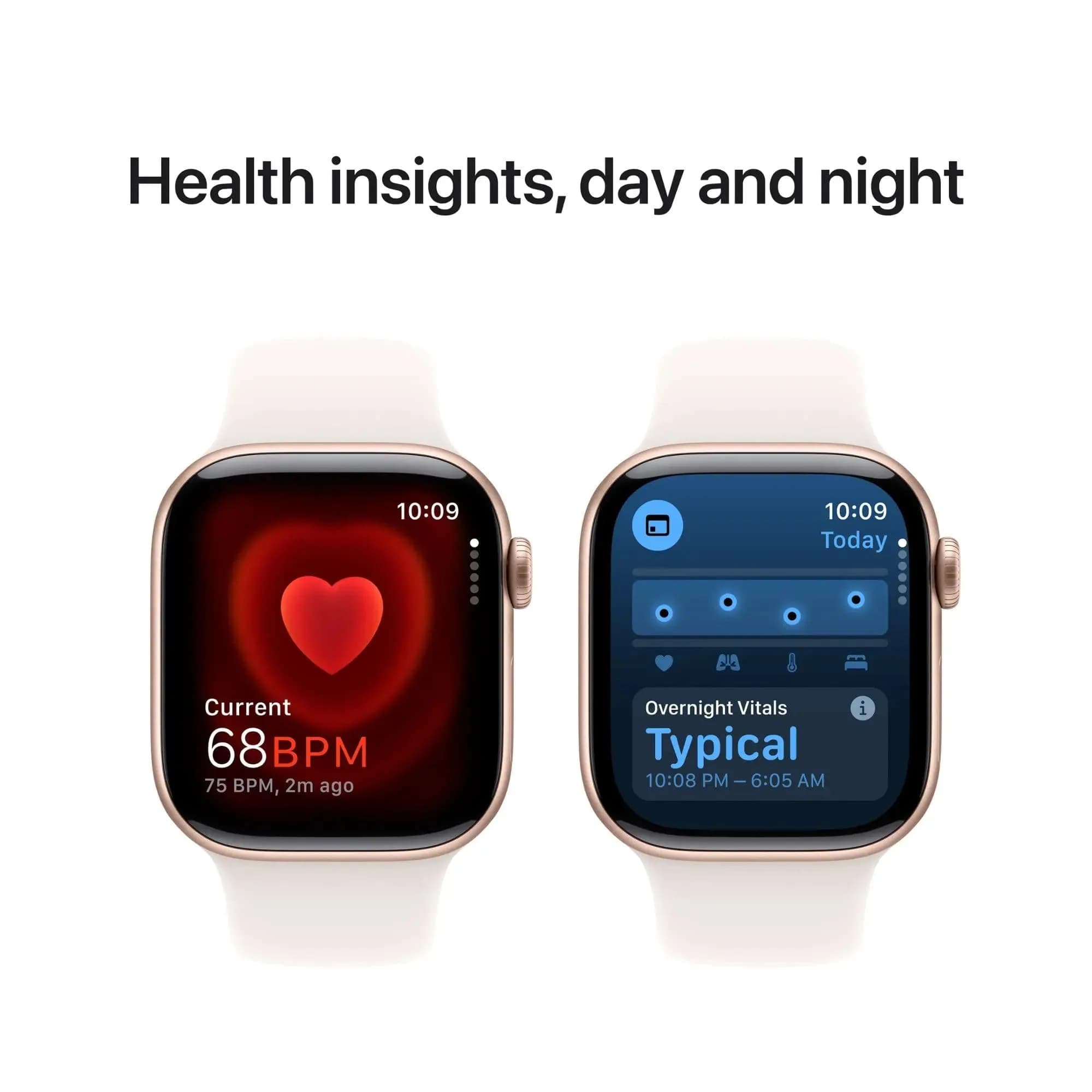 Apple Watch Series 10 [GPS + Cellular, 42mm] Rose Gold Aluminum Case with Light Blush Sport Band, S/M (Renewed) | 10th Gen Smartwatch with 100% Battery Health - view 6