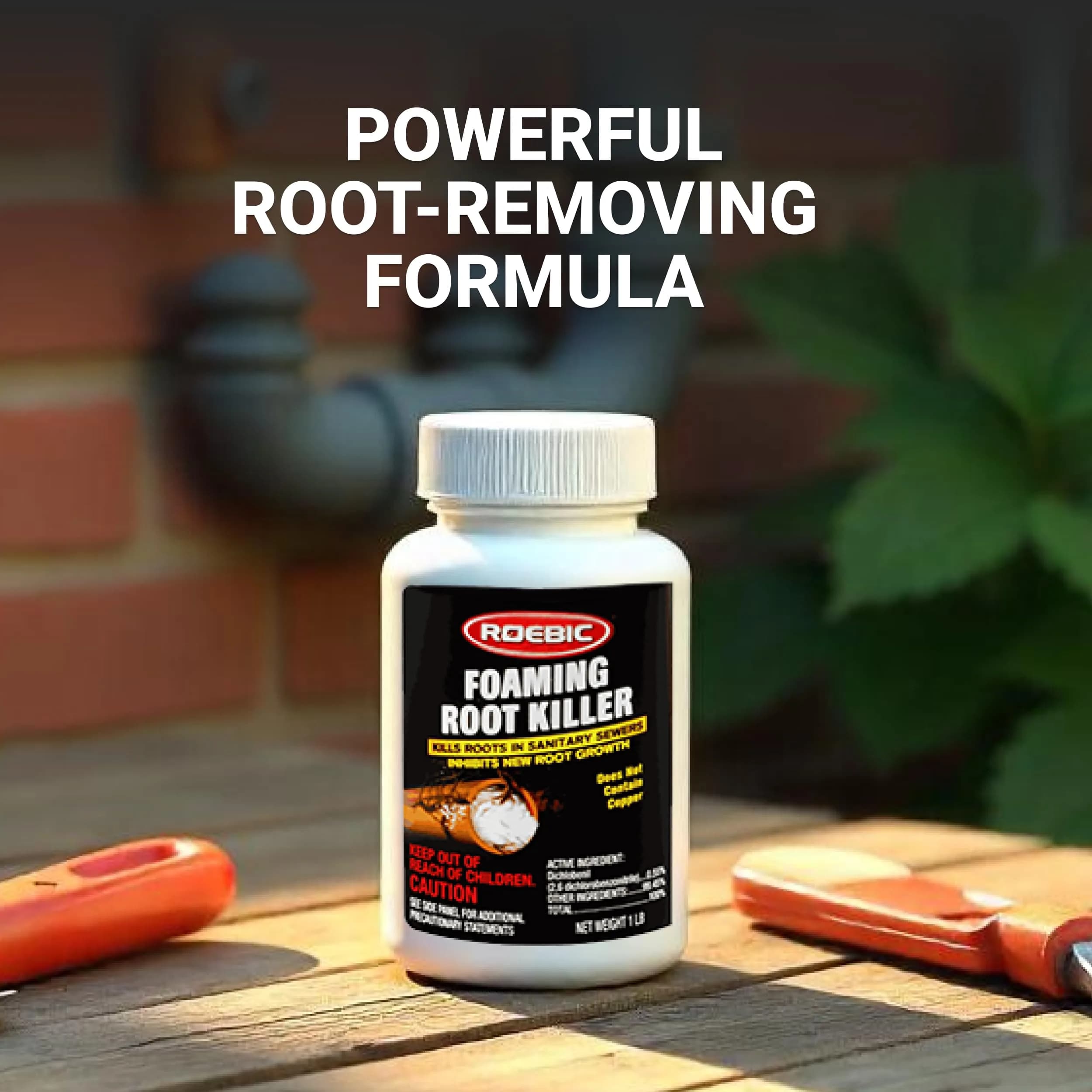 Roebic FRK Foaming Tree Root Killer 1.36 kg (3 lb) | Patented Formula for Pipes & Septic Systems - view 6