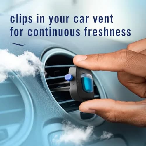 Febreze Car Air Freshener Vent Clip, Linen & Sky Scent, 3 Count (2.63 Fl Oz Total) | Long-Lasting Odor Control thumbnail 6