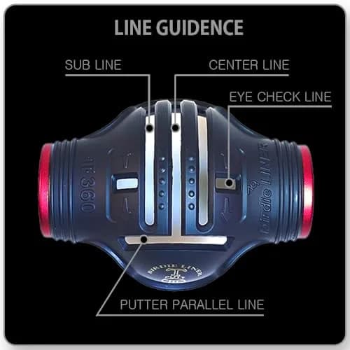 BIRDIE79 T-PUTT 360° Golf Ball Marker Tool, 3 Pens, Gift Box | Precision Alignment & Portable Design thumbnail 5