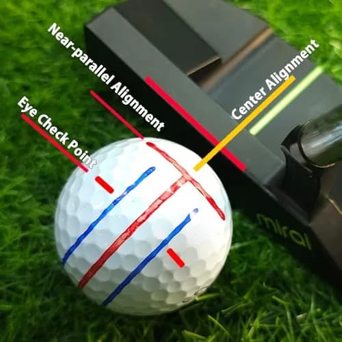 BIRDIE79 T-PUTT 360° Golf Ball Marker Tool, 3 Pens, Gift Box | Precision Alignment & Portable Design thumbnail 6
