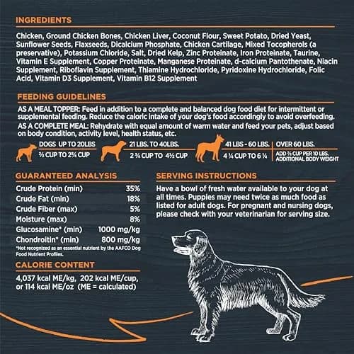 Blackwood Freeze Dried Dog Food Topper, Chicken Recipe, 8 oz | High Protein, Supports Joints, Versatile Use thumbnail 5