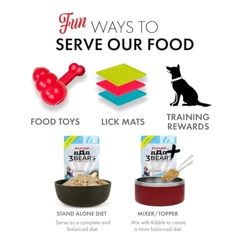 Grandma Lucy's 3 Bears Fish Dog Food 1lb | Complete, Grain-Inclusive, USA Made thumbnail 4