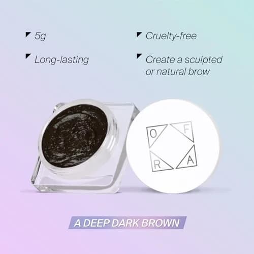 Ofra Eyebrow Gel - Dark Brown | Waterproof Semi-Permanent Brow Filler, 5g thumbnail 2