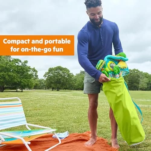 Bright Starts Pop 'N Jump Portable Baby Jumper | Foldable Indoor/Outdoor Enchanting Forest Fun for 6-12 Months thumbnail 8