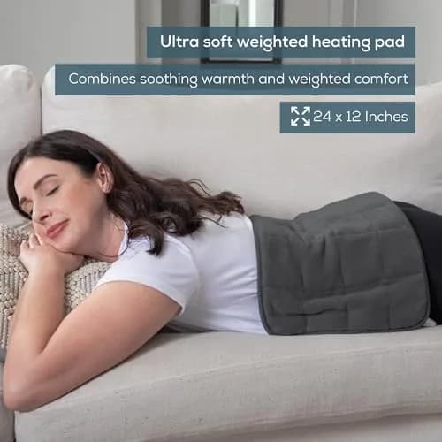 Beurer Weighted Heating Pad XL Size 12" x 24" | 6 Heat Levels, Auto Shut Off, Machine Washable, 3lbs thumbnail 2