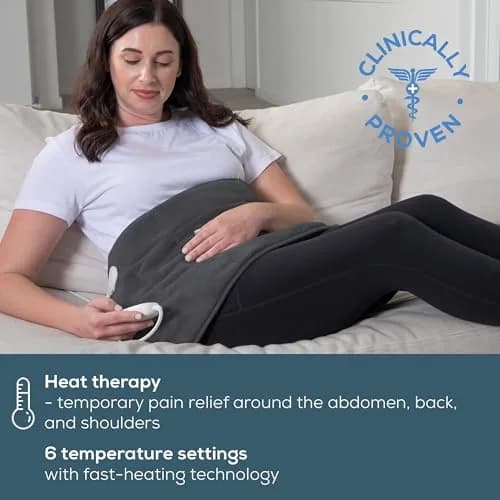 Beurer Weighted Heating Pad XL Size 12" x 24" | 6 Heat Levels, Auto Shut Off, Machine Washable, 3lbs thumbnail 3