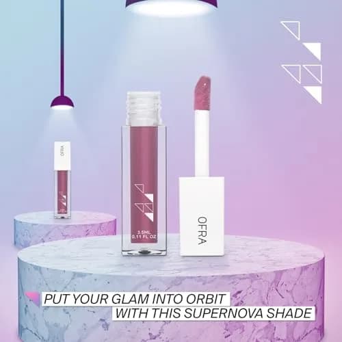 Ofra Lip Gloss - Supernova 3.5ml | Ultra-Glossy, Long-Lasting Hydrating Lip Shine thumbnail 7