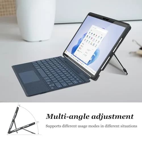TALTAW Case for Microsoft Surface Pro 11/10/9/8 13-Inch | Rugged All-in-One Transparent Cover with Kickstand thumbnail 4