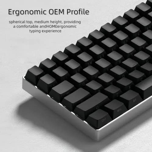 dagaladoo Double Shot PBT Shine Through Keycaps Set - Black Japanese Style Cherry Profile | 135 Keys thumbnail 4