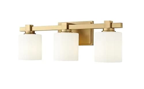 ML Lighting 23103-VB Indoor 3 Light Vanity in Vintage Brass | Elegant Bathroom Lighting thumbnail 2