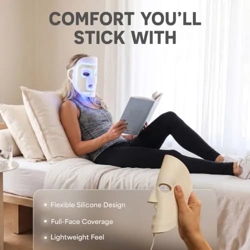 Lifepro Revitaglow Red Light Therapy Mask - Triple Chip LED Face Mask | 52 Triple-Chip LEDs for Skin Wellness thumbnail 7