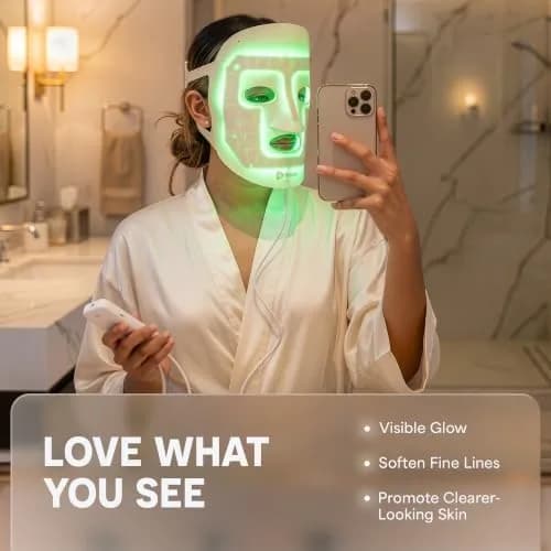 Lifepro Revitaglow Red Light Therapy Mask - Triple Chip LED Face Mask | 52 Triple-Chip LEDs for Skin Wellness thumbnail 2