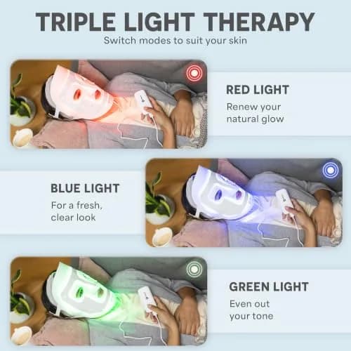 Lifepro Revitaglow Red Light Therapy Mask - Triple Chip LED Face Mask | 52 Triple-Chip LEDs for Skin Wellness thumbnail 3