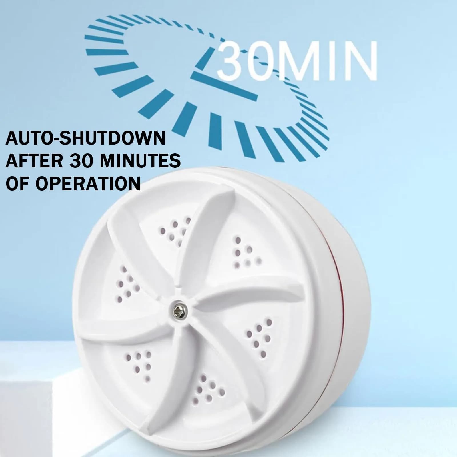 VJK Mini Portable USB Washing Machine for Clothes and Dishes, White (1-Pack) - view 5