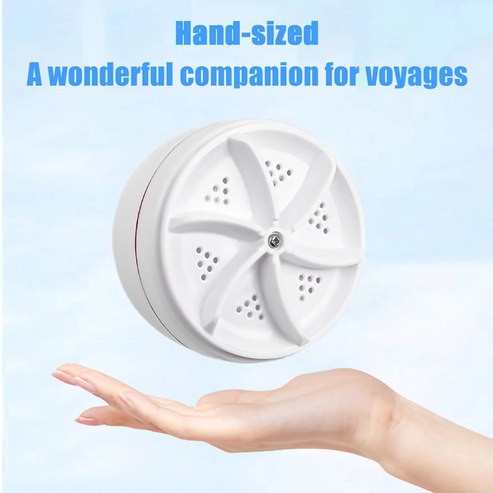 VJK Mini Portable USB Washing Machine for Clothes and Dishes, White (1-Pack) - view 8