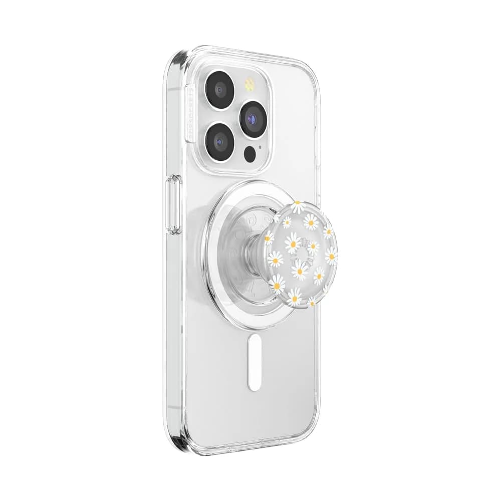 PopSockets Phone Grip for MagSafe, Magnetic Holder- He Loves Me Not | Secure, Magnetic, Swappable — Translucent He Loves Me Not