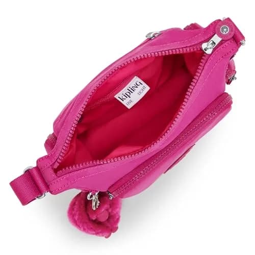 Kipling Gabbie Mini Crossbody Bag Glowing Fuchsia | Compact, Lightweight & Stylish thumbnail 5