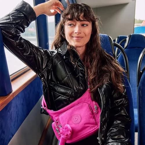 Kipling Gabbie Mini Crossbody Bag Glowing Fuchsia | Compact, Lightweight & Stylish thumbnail 3