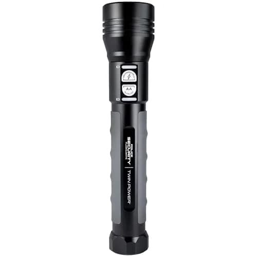 Police Security Twin Power 2000 Lumen LED Flashlight | Ultra-Bright Rechargeable, 13 Hr Runtime, Water & Impact Resistant thumbnail 2