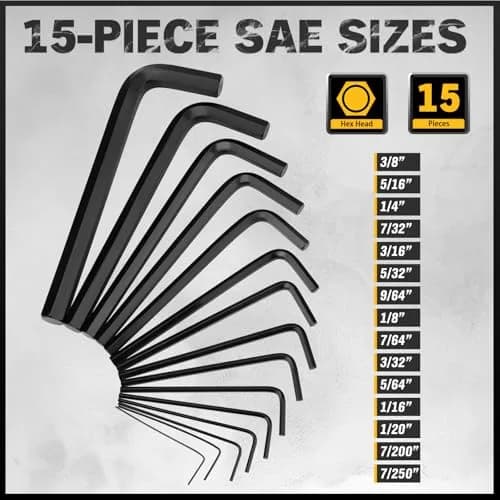 ELEAD 41-Piece Hex and Torx Key Set with Torque Handle | SAE, Metric & Torx Sizes thumbnail 5