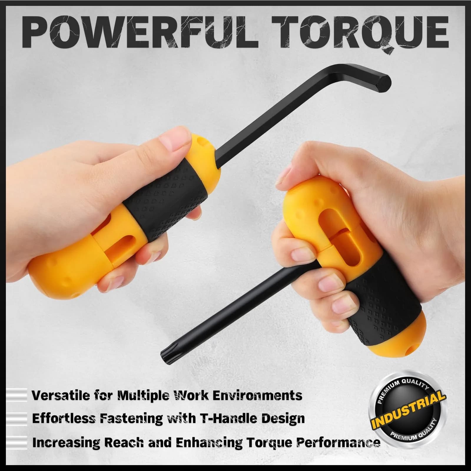 ELEAD 41-Piece Hex and Torx Key Set with Torque Handle | SAE, Metric & Torx Sizes - view 7