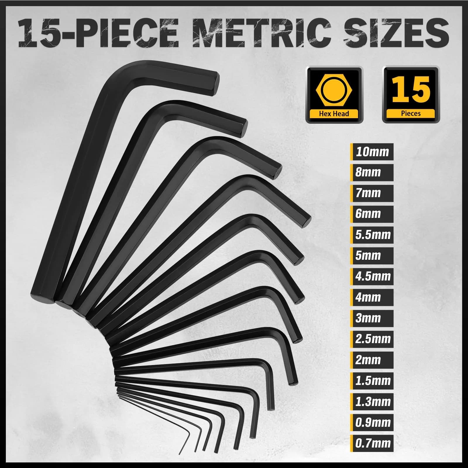 ELEAD 41-Piece Hex and Torx Key Set with Torque Handle | SAE, Metric & Torx Sizes - view 4