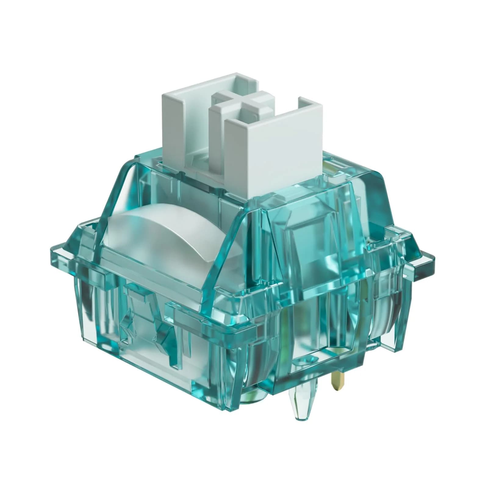 Akko V3 Creamy Blue Pro Tactile Keyboard Switches (45pcs) | 5-Pin Dustproof Stem, Pre-Lubed, 45gf — Creamy Cyan