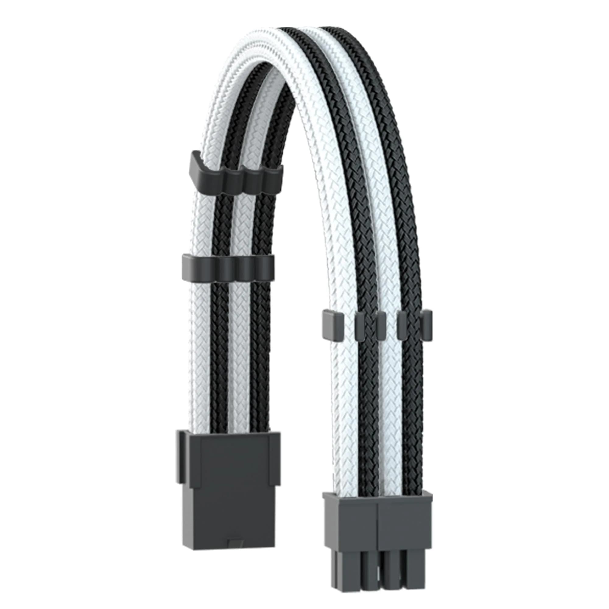 Formulamod Power Supply Sleeved Cable 18AWG EPS 8-P/PCI-8-P | Heat-Shrink-Less, 30cm, Compatible with All Power Supplies — Multiple colors