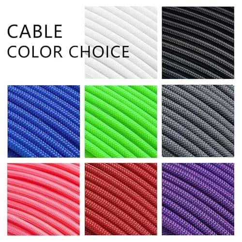 Formulamod Power Supply Sleeved Cable 18AWG EPS 8-P/PCI-8-P | Heat-Shrink-Less, 30cm, Compatible with All Power Supplies thumbnail 4