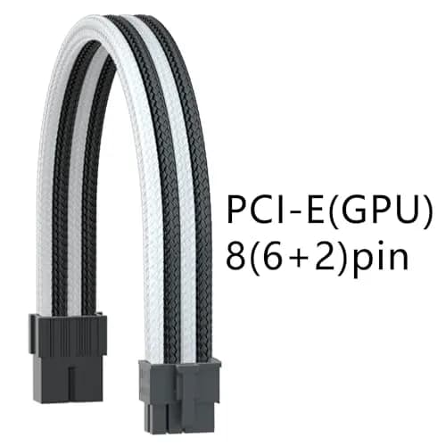 Formulamod Power Supply Sleeved Cable 18AWG EPS 8-P/PCI-8-P | Heat-Shrink-Less, 30cm, Compatible with All Power Supplies thumbnail 6