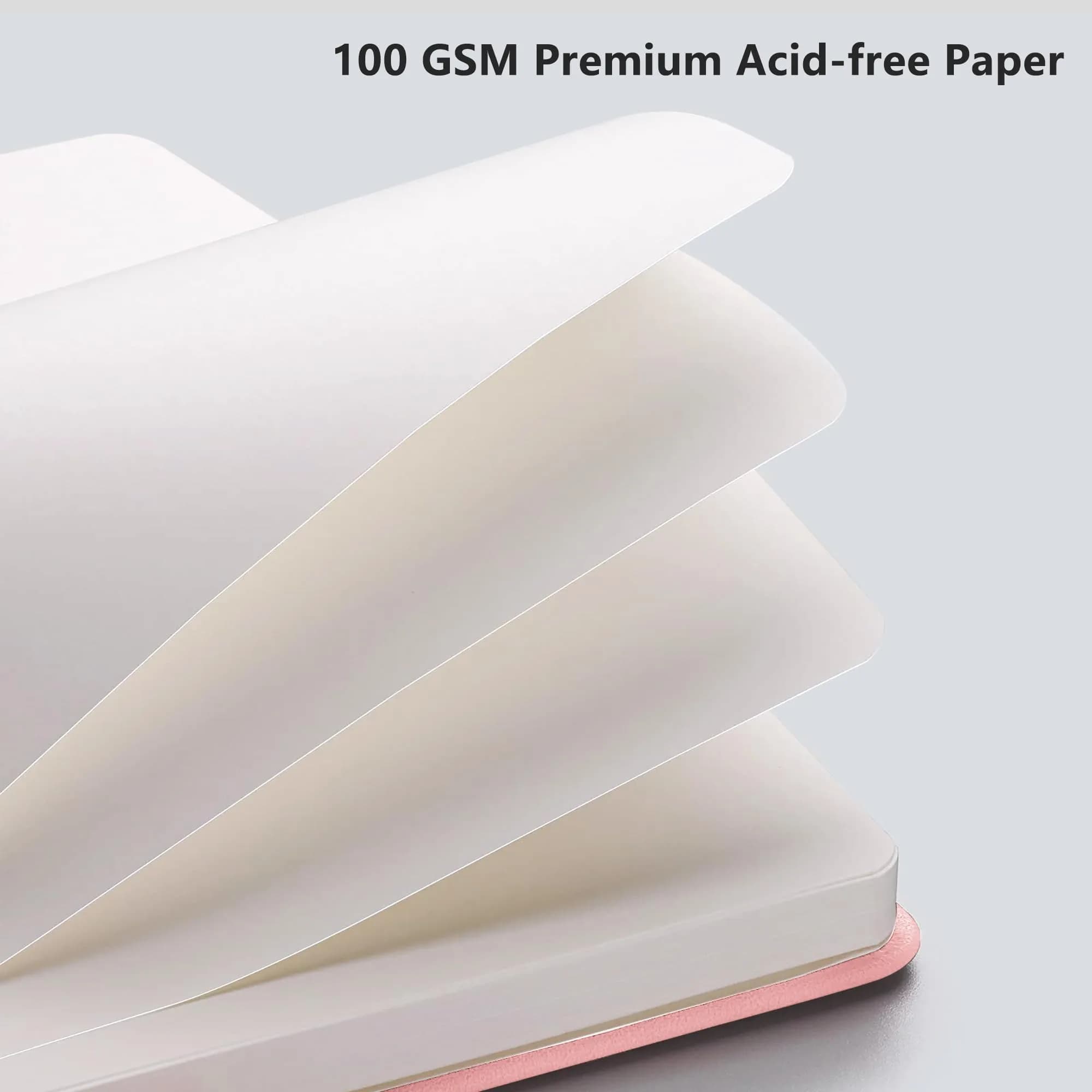 RETTACY Blank Journal Notebook A5 Pink 192 Pages | Acid-Free Paper for Smooth Writing - view 3