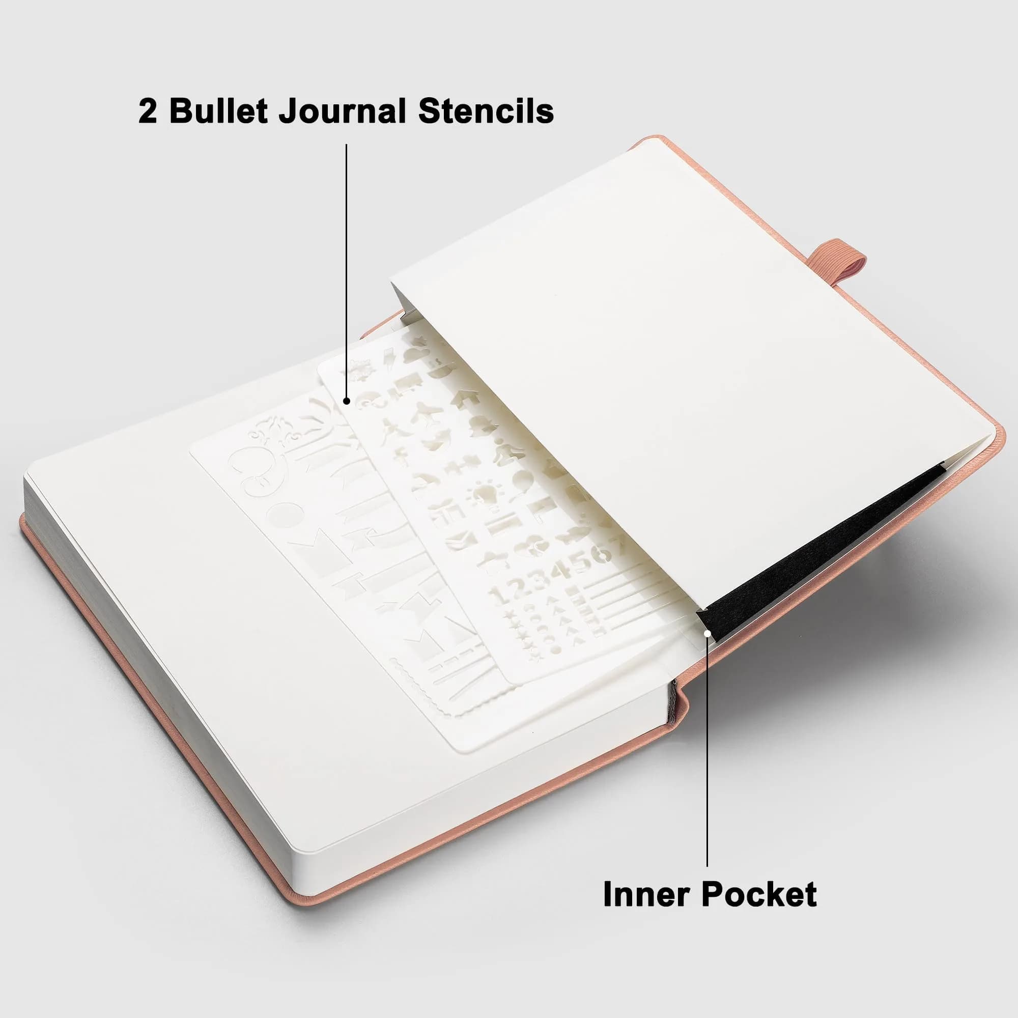 RETTACY Blank Journal Notebook A5 Pink 192 Pages | Acid-Free Paper for Smooth Writing - view 7