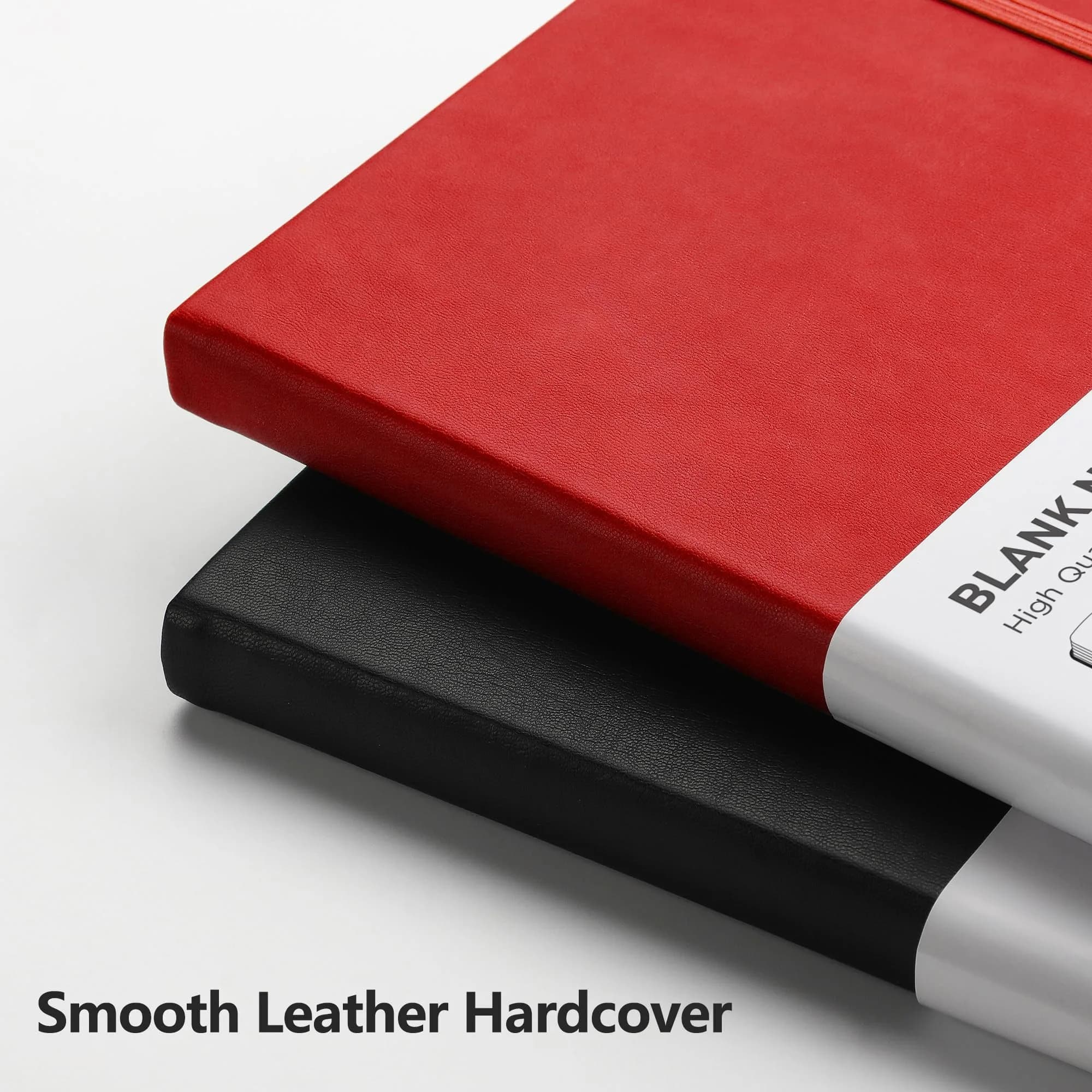 RETTACY Red Blank Journal Notebook A5 (5.7'' x 8.3'') | Acid-Free 100 GSM Paper - view 4