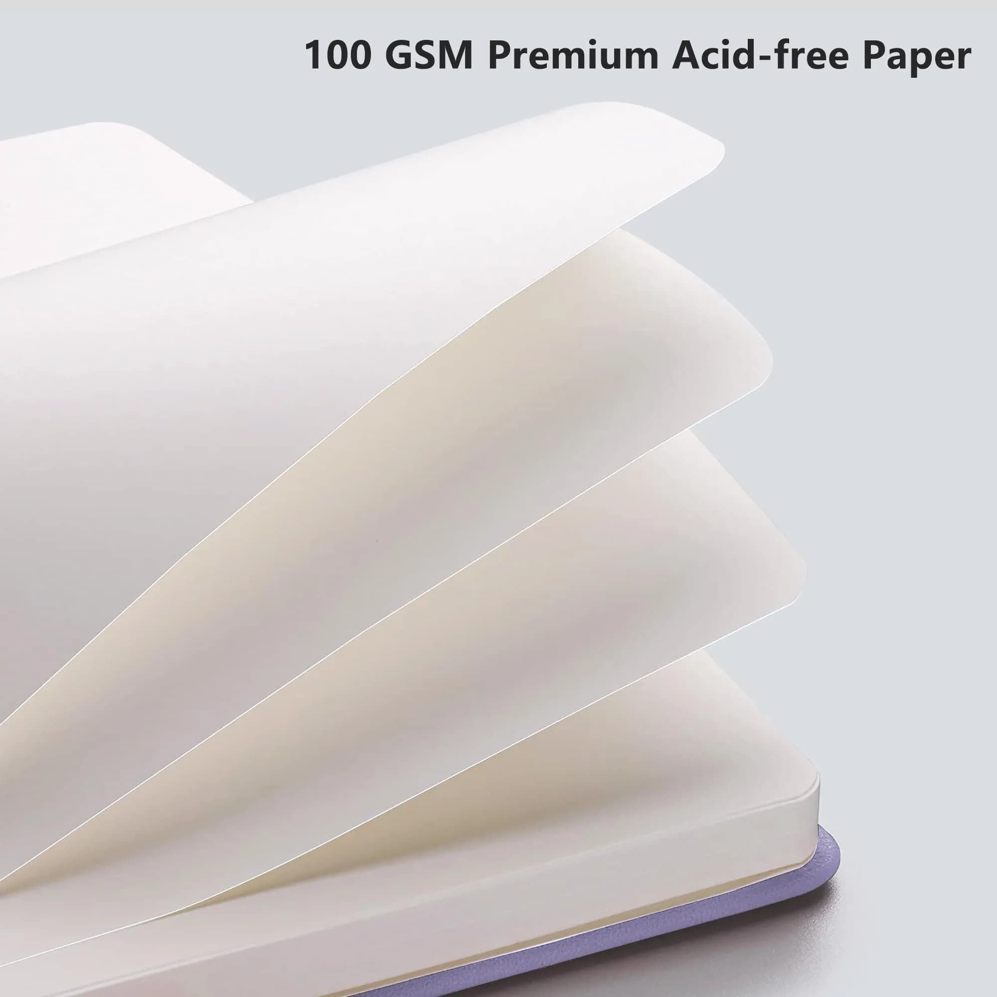 RETTACY Blank Journal Notebook A5 Purple 192 Pages | Acid-Free Paper for Smooth Writing - view 3