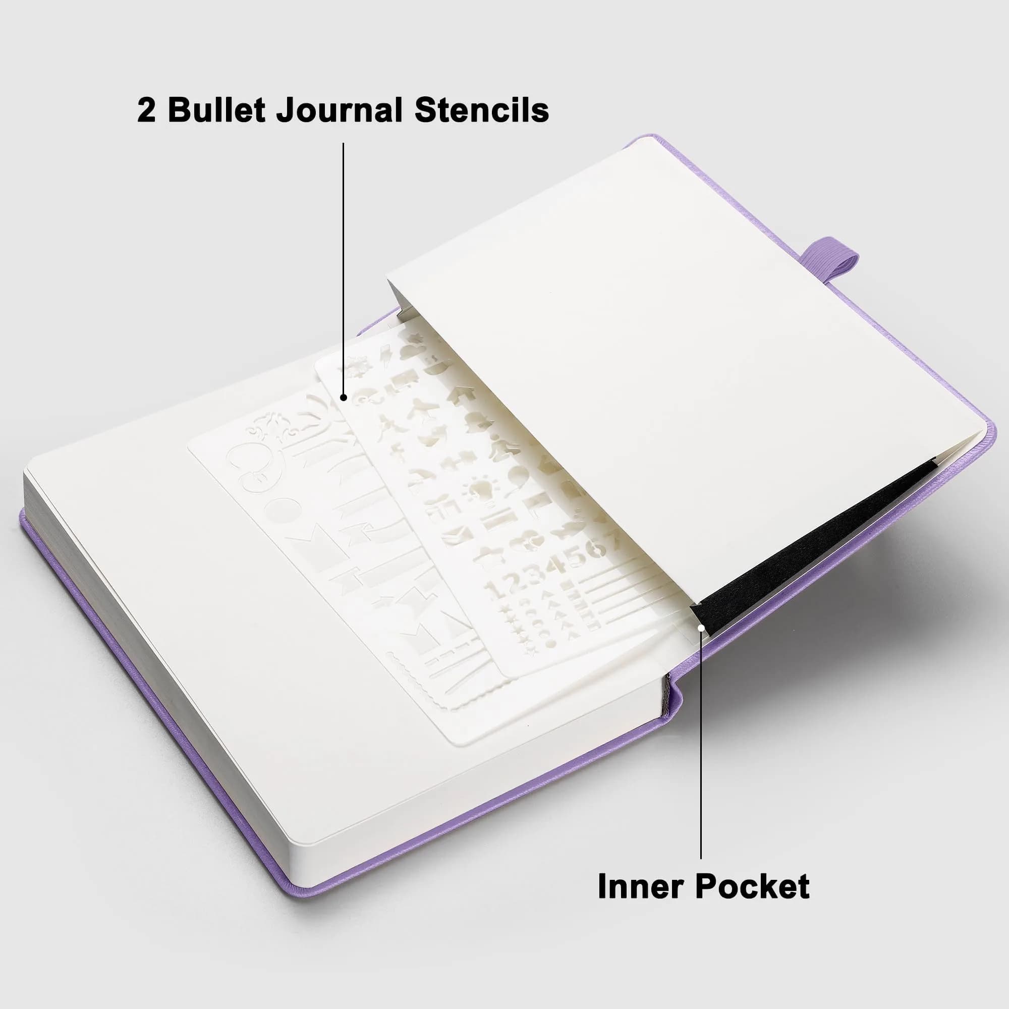 RETTACY Blank Journal Notebook A5 Purple 192 Pages | Acid-Free Paper for Smooth Writing - view 7